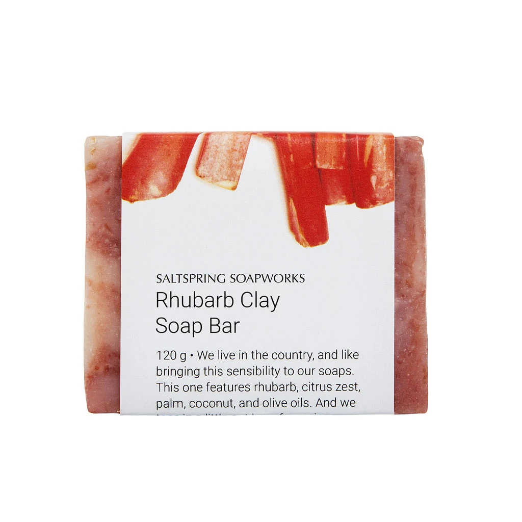 Rhubarb Clay Soap Bar