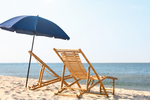 Summer Skin Club Meso Magic Facial Umbrella and chairs 